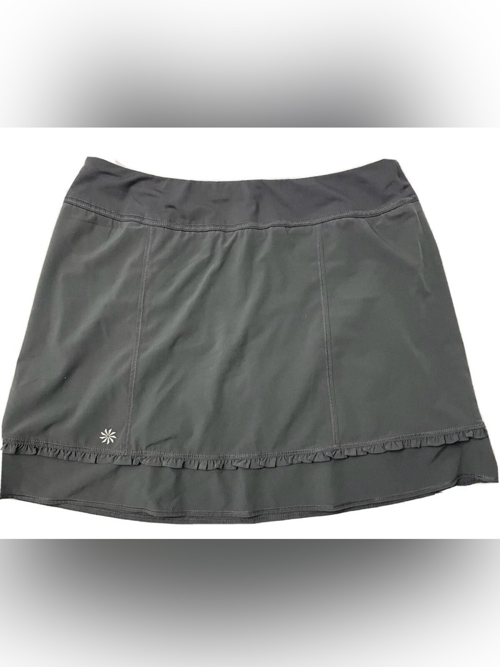ATHLETA Gray Ruffle Skort